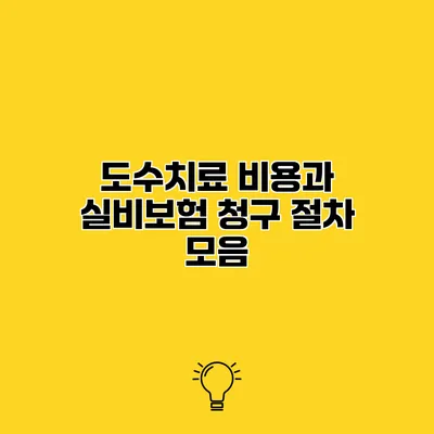도수치료 비용과 실비보험 청구 절차 모음